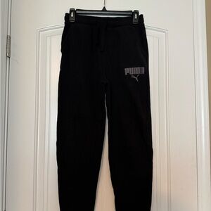 PUMA Boys Black Sweatpants